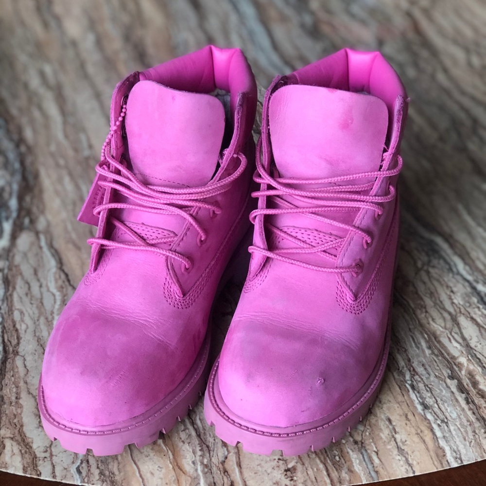 Pink Timberlands